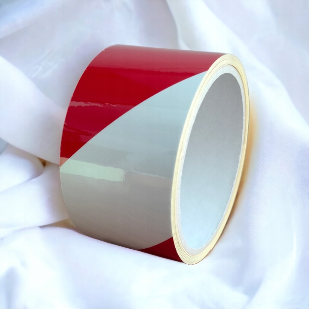 фото №11, Лента отражающая гладкая ступени отражатель 5m стойки гараж порог biało czerwona