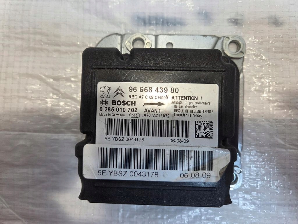 Купить Модуль датчик подушка безопасности 9666843980 peugeot 207