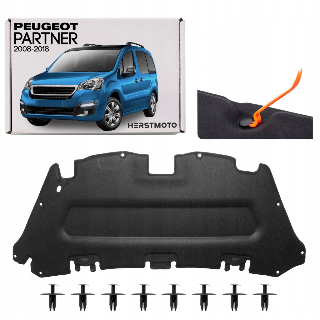 фото №1, Peugeot partner ii 2008-2018 шумоизоляция капот 1679980480