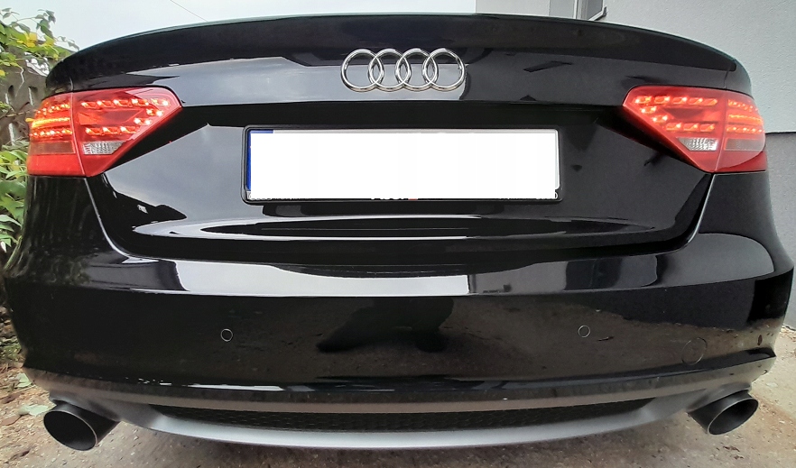 фото №7, Гасник спортивний вихлоп прямоток audi a5 a4 b8 2,0 3,0 4x90mm