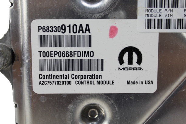 фото №9, Chrysler pacifica 3.6 17- бортовий комп'ютер блок керування pcm 68330910aa