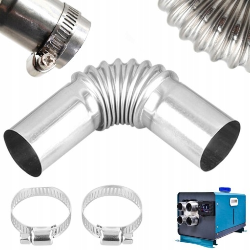 фото №1, Труба соединитель выхлопная spalinowa do webasto обогреватель стояночный + 2 суппорты