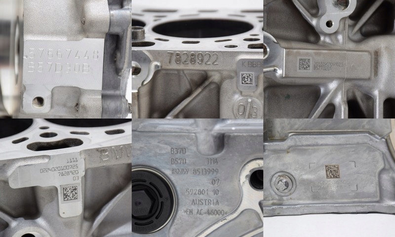 фото №8, Bmw g20 g30 g11 g01 g05 g06 b57r dół двигуна блок поршні wał колінчастий b57d30b