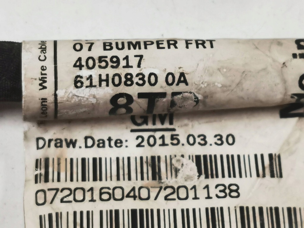 фото №11, Жгут электропроводка бампера opel astra v/k przed lift 3.031