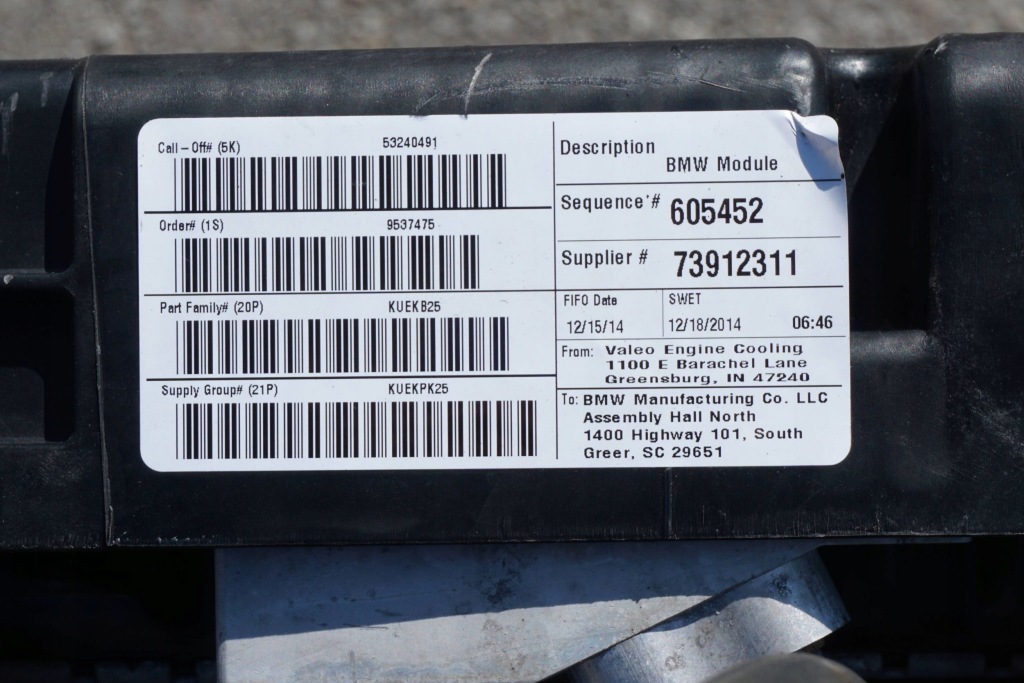 Вентилятор радиатор комплект bmw x3 f25 7601176 9216143 в Украине