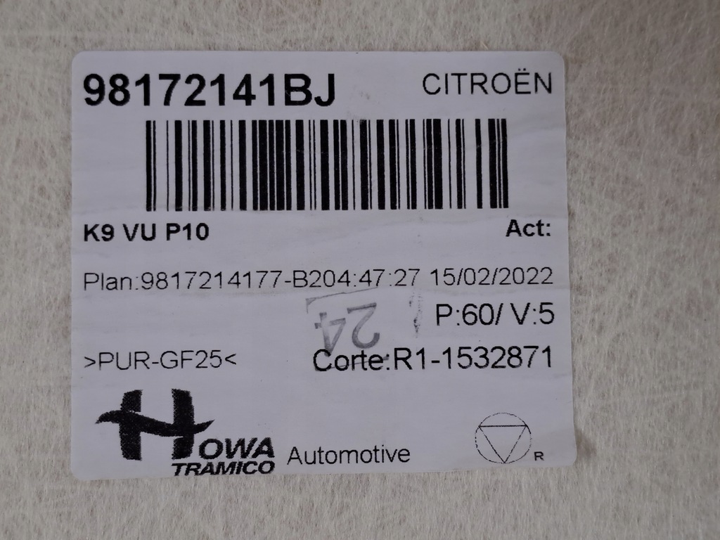 фото №13, Стеля короткий малий кабіна 3 місцева toyota proace city 22r