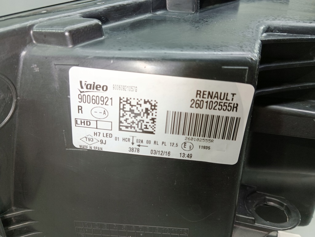 фото №6, Лампа led правый перед передняя renault megane iv 260102555r