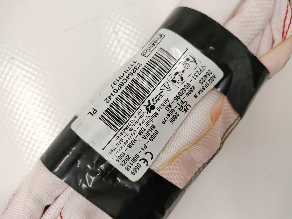 фото №5, Шторка безопасности подушка безопасности левая ford transit custom 24r- 2.0d новый model org.