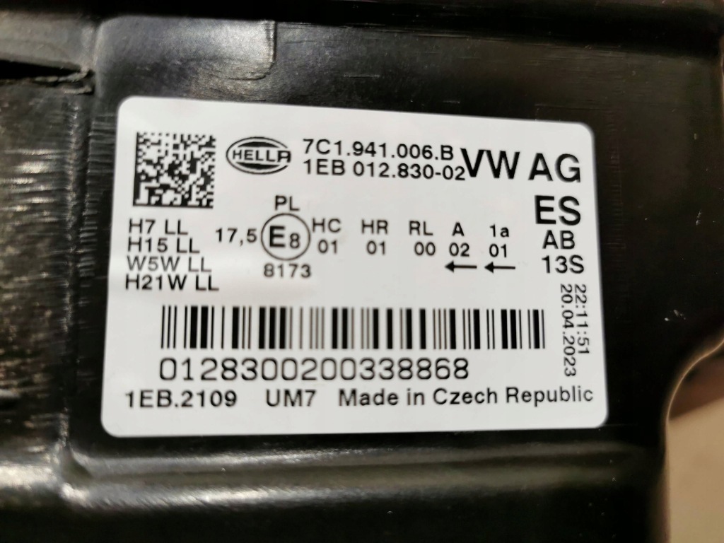 Vw crafter 7c0 man tge 17- фара передняя правый  хорошее состояние европа 7c1941006b Оригинал