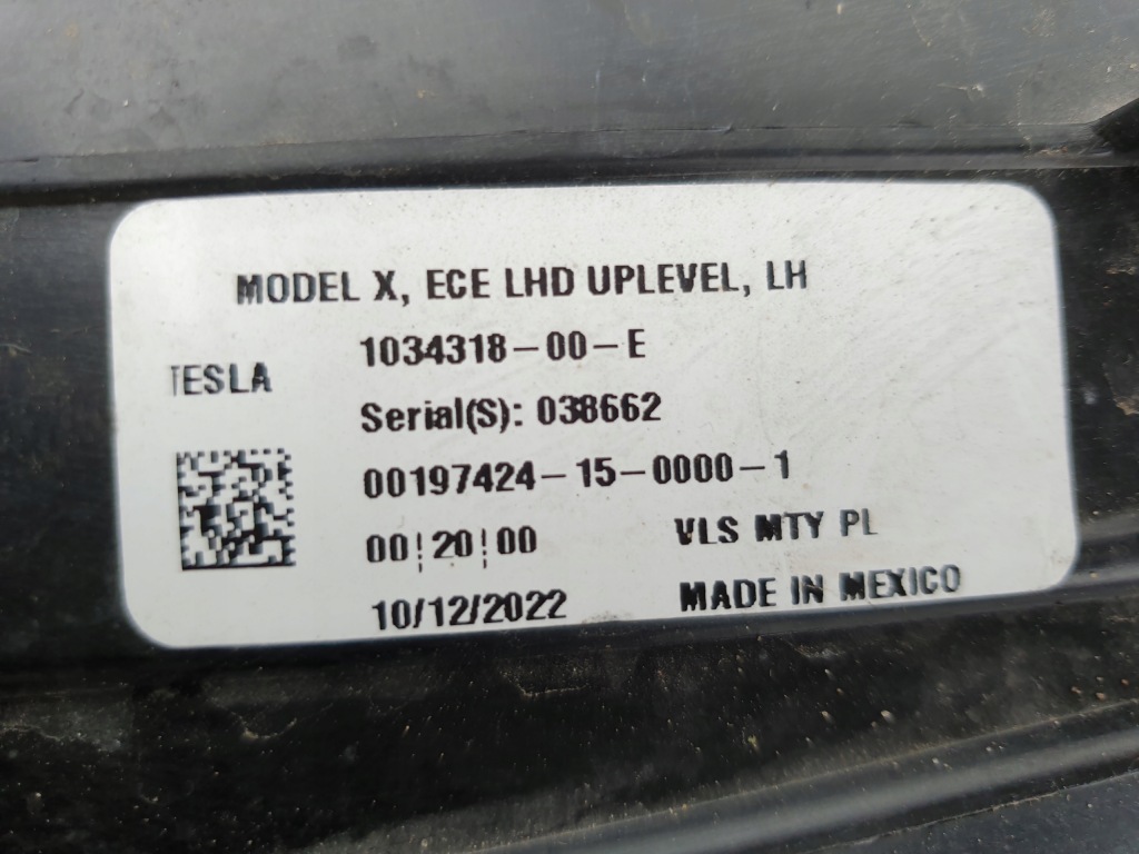 Tesla model x modelx led лампа передня перед ліва Оригінал