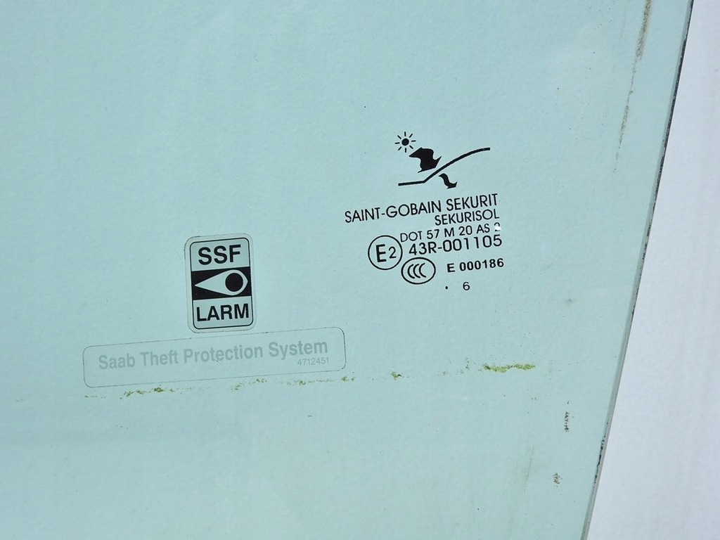 фото №6, Скло двері лівий перед saab 9-5 lift