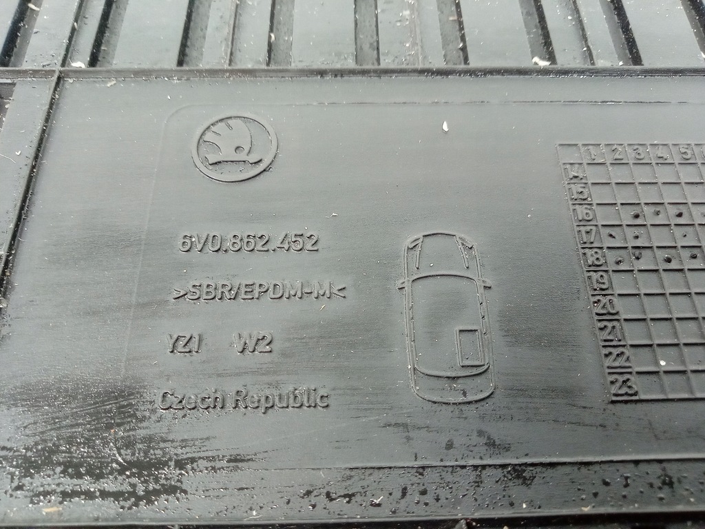 фото №7, Skoda fabia iii kombi коврики резиновые 6v1862436