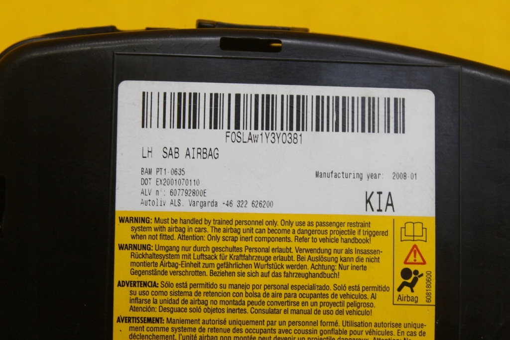 фото №8, Подушка сиденье левый перед kia ceed i 3d hb