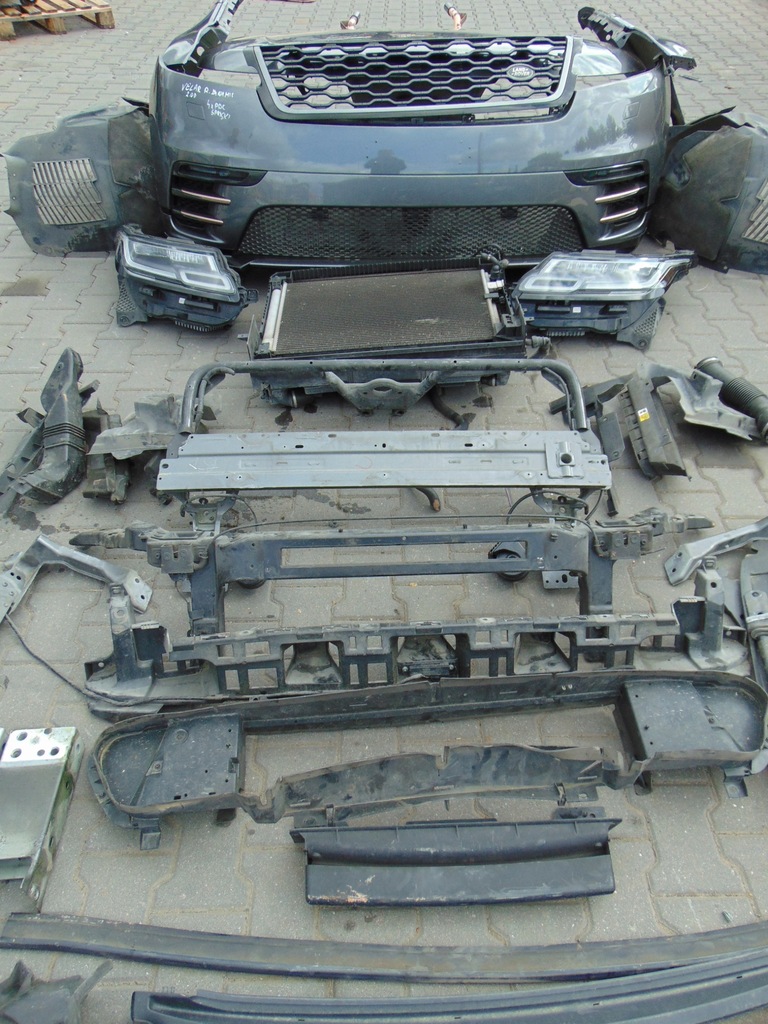 фото №2, Kompletny перед капот бампер range rover velar r-dynamic 2.0 d