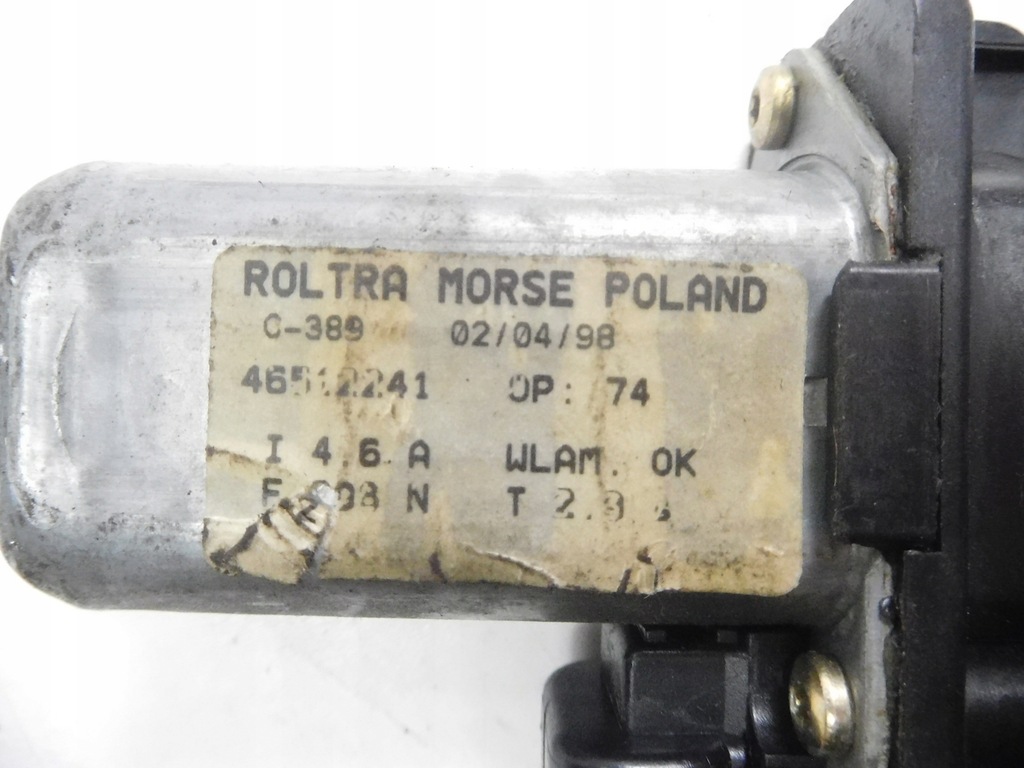 фото №10, Механизм стекло fiat оригинальный номер 46512241 подъемник стекло правый перед