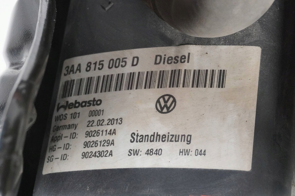 фото №10, Обогреватель стояночный webasto vw passat cc b7 3aa815005d 9026129a