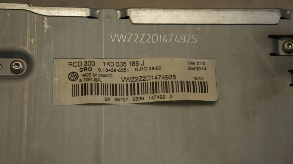 Радио радиопроигрыватель vw touran i 1t 1k0035186j Доставка