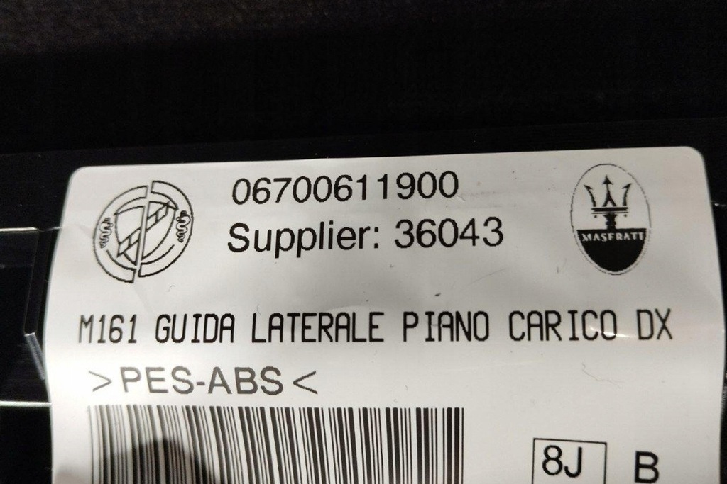 фото №9, Обшивка багажника maserati levante suv m161 06701500670 2019