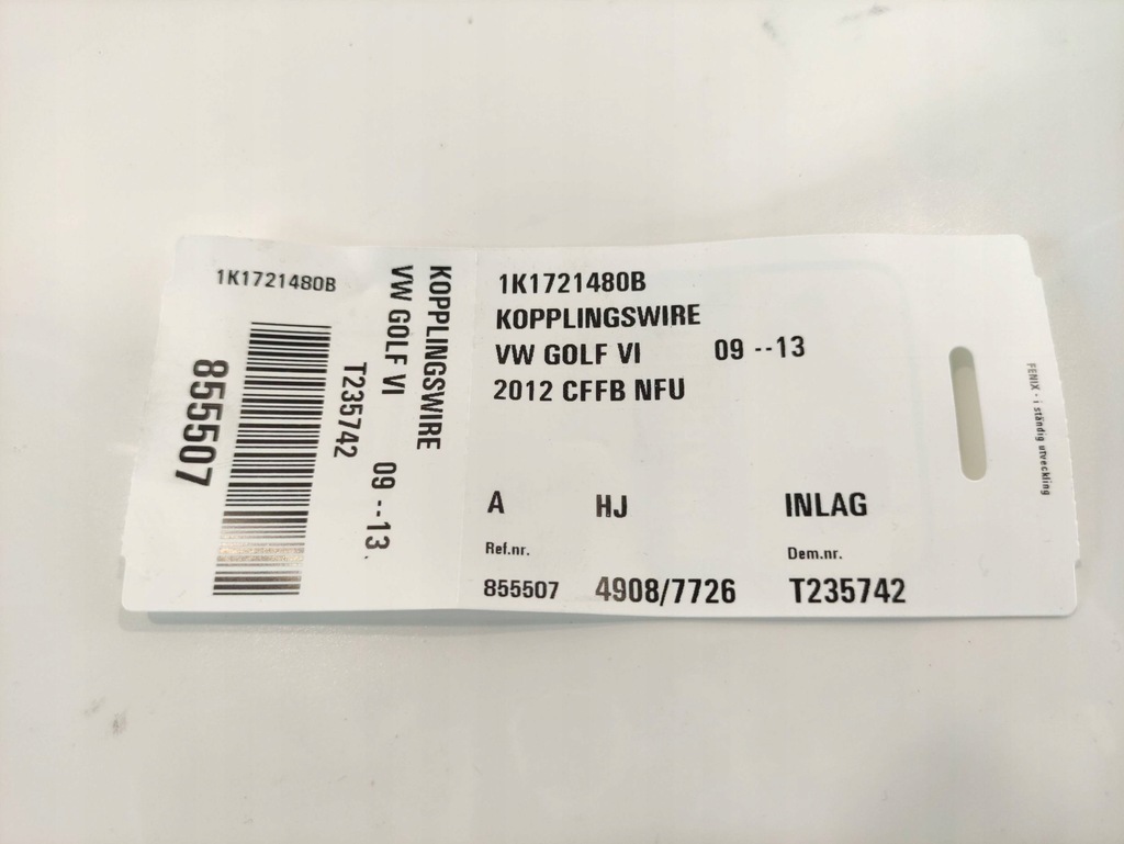 фото №8, Skoda yeti 5l шланг сцепления 1k1721480b