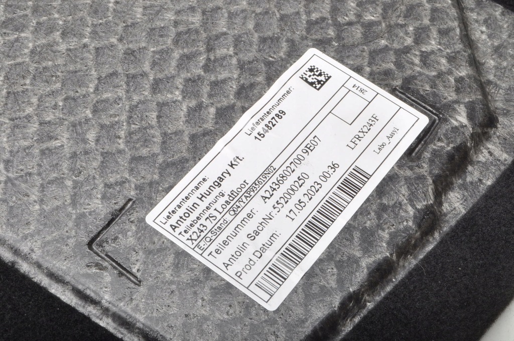 фото №6, Mercedes eqb x243 пол обшивка багажника 23r a2436802700