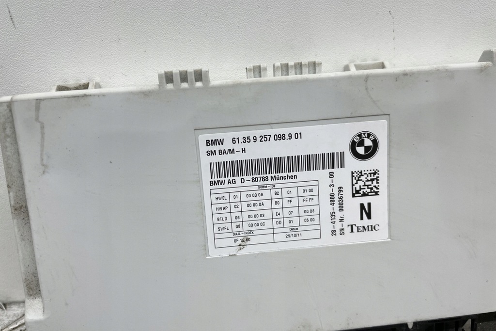 фото №8, Модуль przedniedo правого сиденье bmw 6 coupe f13 9257098 3.0l дизель 230kw