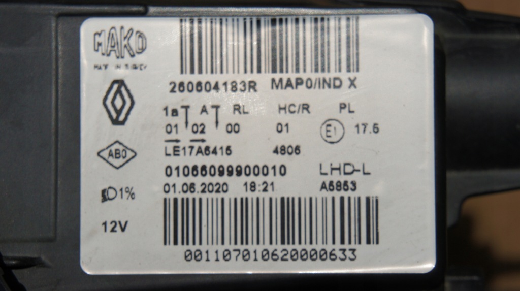 фото №16, Передня ліва права лампа renault clio v 5 full led