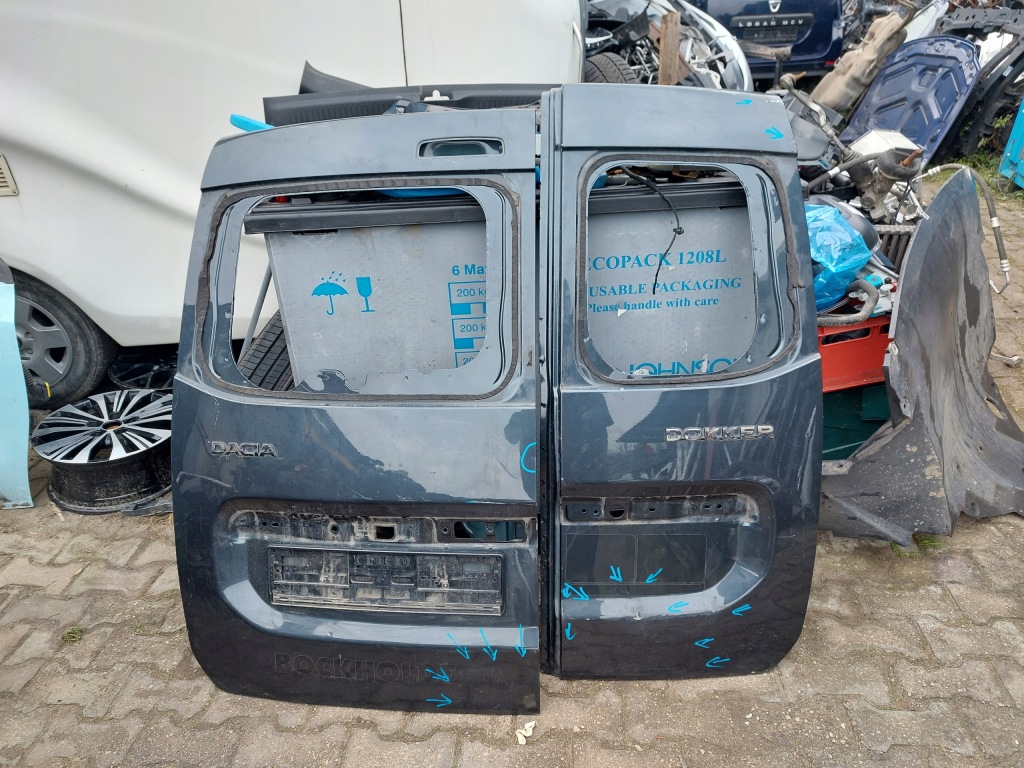 фото №2, Дверь задняя задние багажника левая + правое dacia dokker