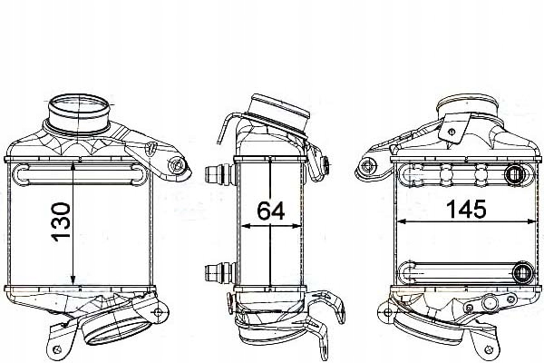 Купить Интеркулер радиатор воздуха наддувочный [be