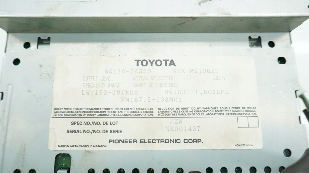 фото №4, Lexus gs радио 86120-3a330 gs300 premium sound система