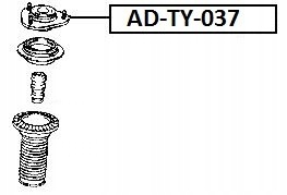 фото №2, Верхній кронштейн амортизатор toyota rav-4 05- перед