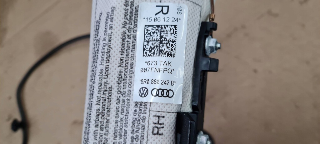 фото №15, Q5 8r подушка сидіння пасажира права air bag 8r0880242b