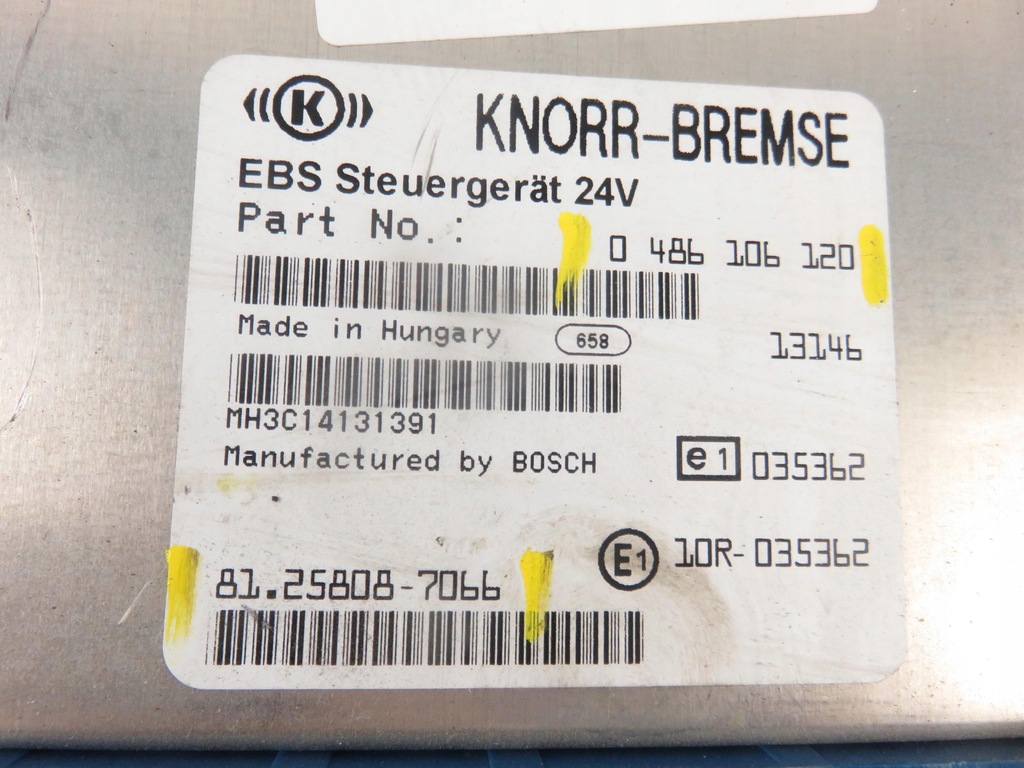 фото №5, Ebs блок керування ecu модуль ebs volvo fh 0486106120