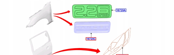 фото №1, Табличка ідентифікаційна ford ranger 2.2