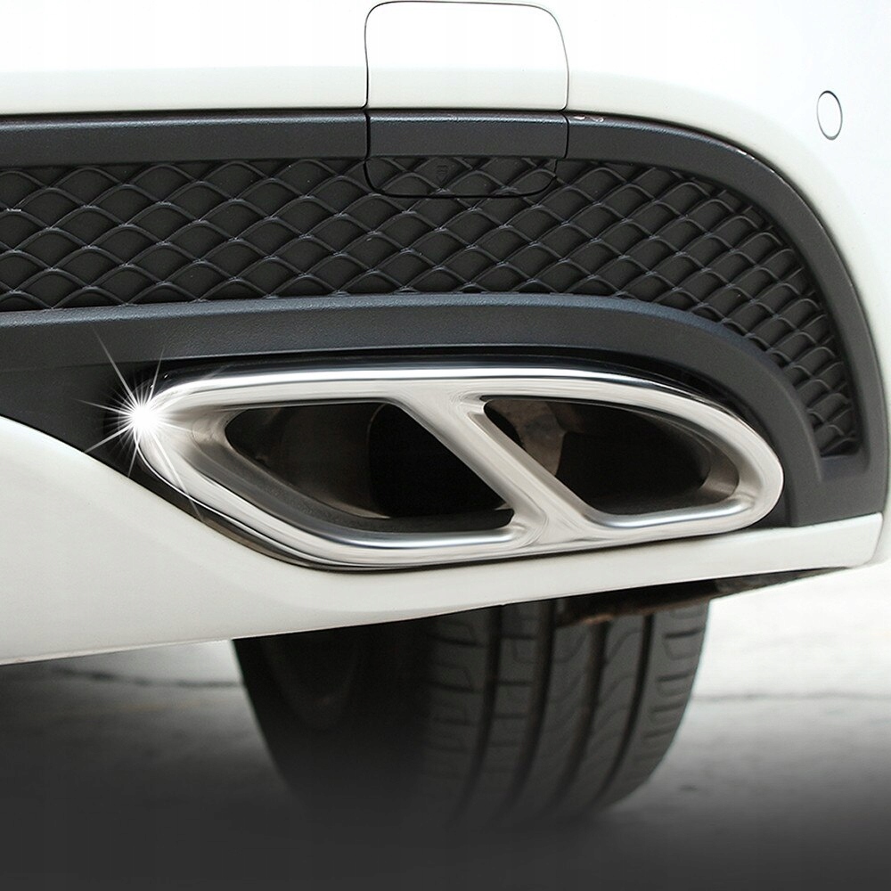 Накладки глушителя выхлоп хром mercedes glc b c e Недорого