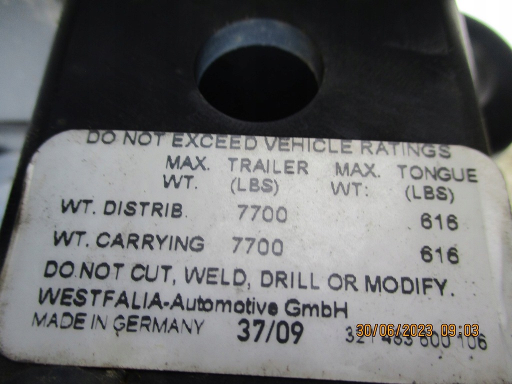 фото №6, Hak буксирувальний vw touareg 7p0 7p0803881b