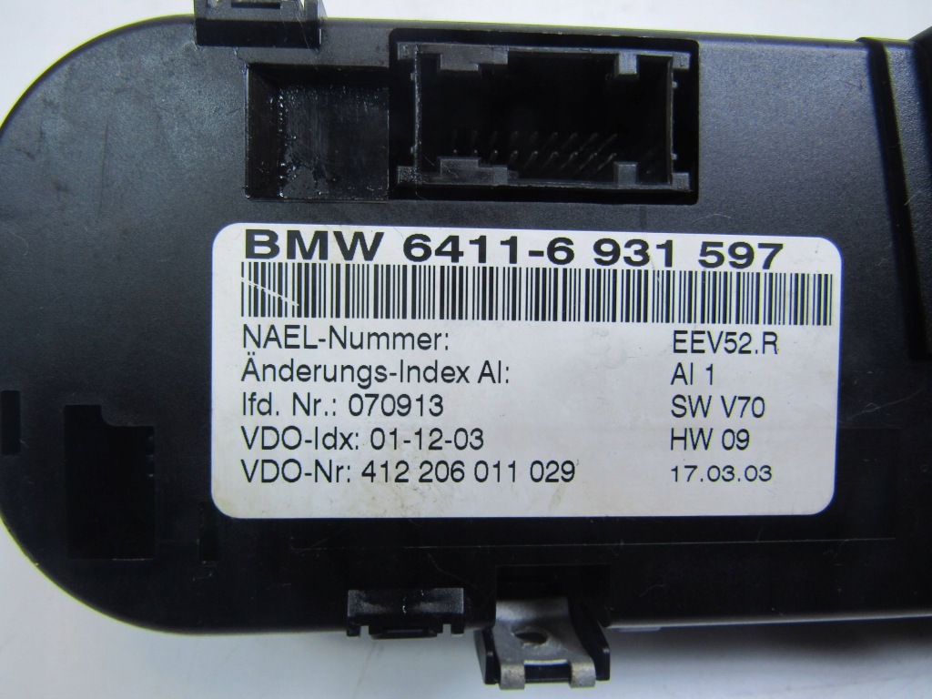 фото №6, Панель кондиционера bmw z4 e85 e86 64116931597bmw