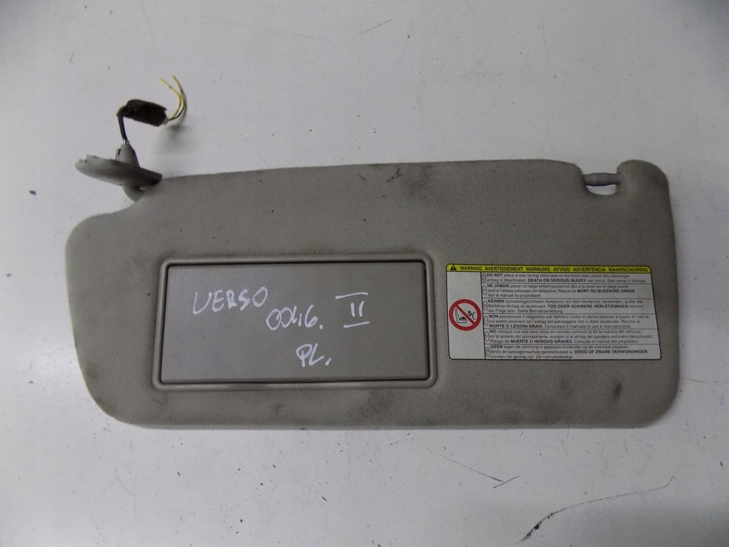 фото №1, Corolla verso ii козирок захист сонцезахисний козирок ліва