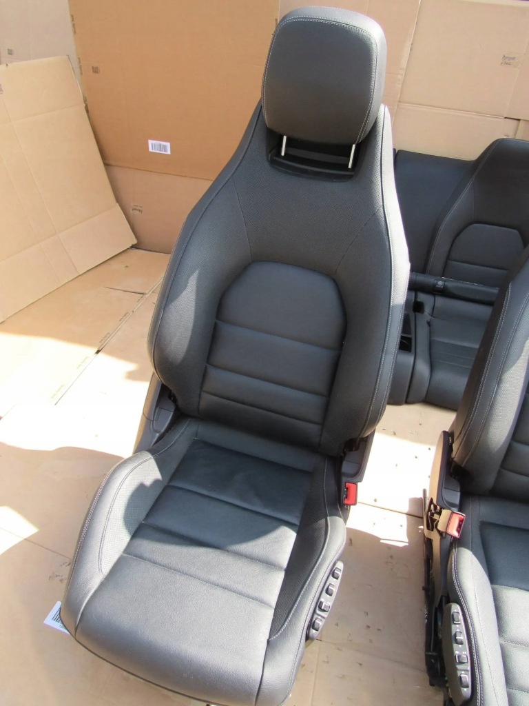 Mercedes e c207 w207 207 coupe сидіння заднє сидіння обшивки комплект шкіра Доставка
