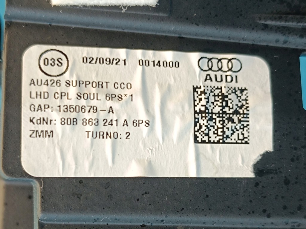 фото №12, Audi q5 fy lift 2.0 tdi 150kw 2022 r туннель средний 80b863241a 80b863241