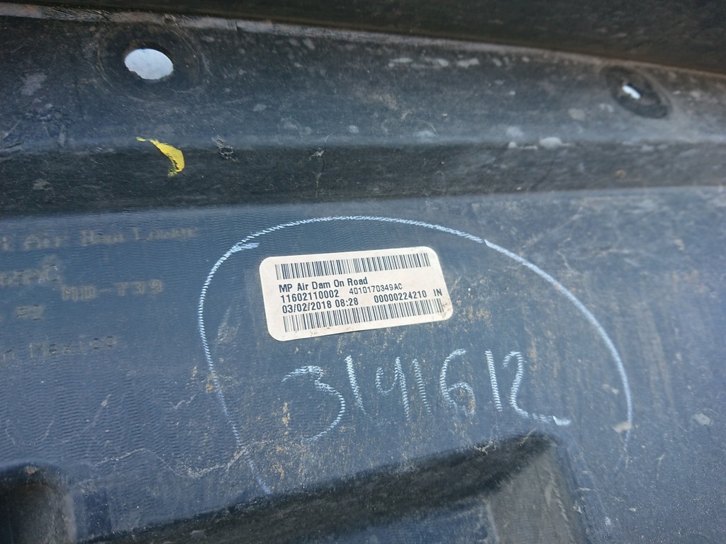 фото №10, Jeep compass 2 ii 17- спойлер бампер передній перед