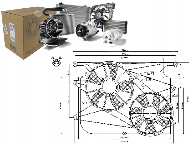 фото №1, Nissens 85610 вентилятор, охлаждение двигателя
