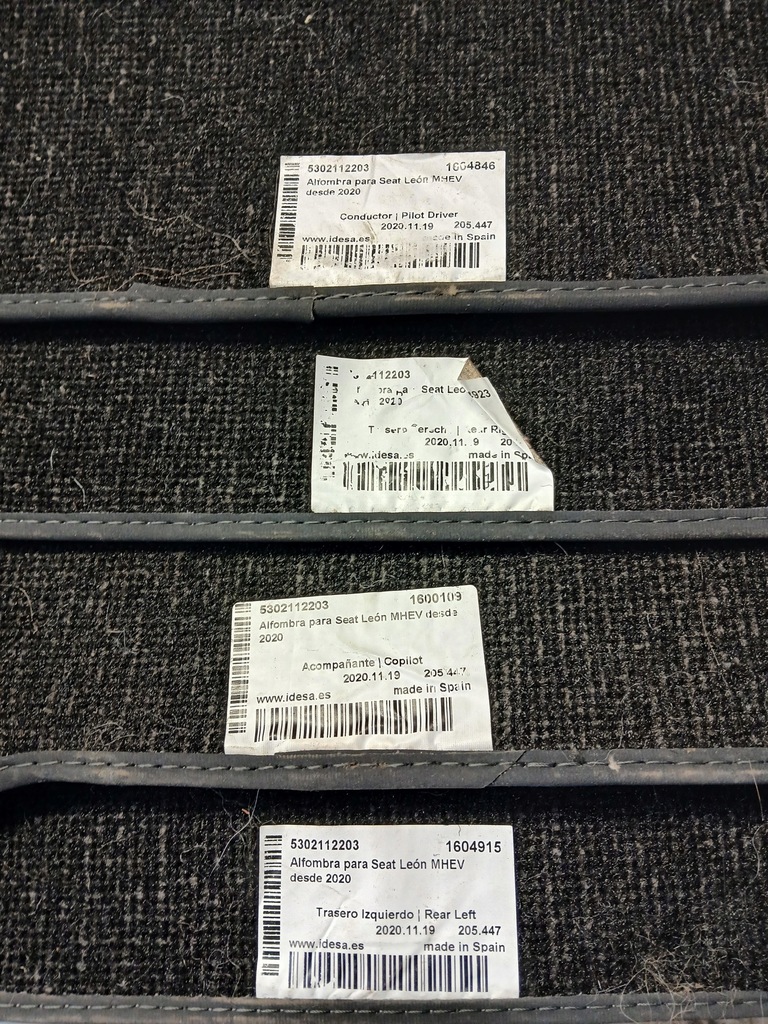 фото №6, Килимки велюрові комплект seat leon iv