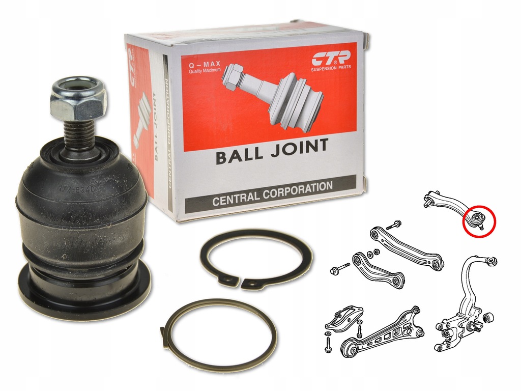 фото №1, Шарова опора важеля задня задній верхній cbho-27 ctr