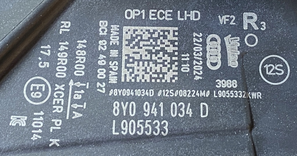 фото №4, Audi a3 8y lift лампа права full led оригінал