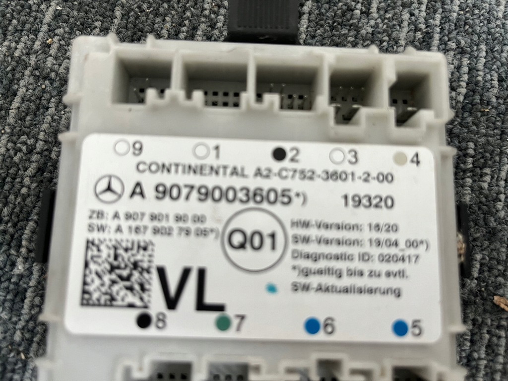 фото №6, Mercedes sprinter w907 910 модуль блок управления дверь оригинал
