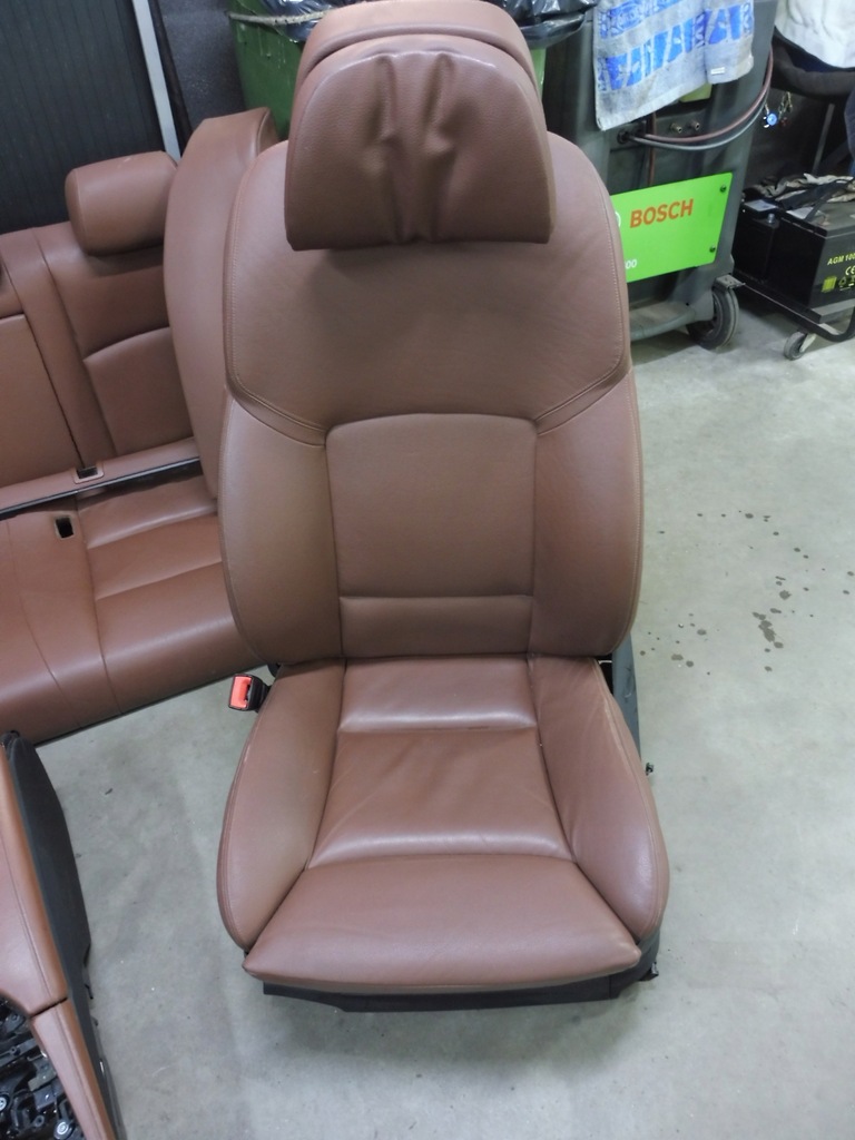 фото №7, Bmw f10 сидіння сидіння шкіра обшивки eu підігрів комфортні сидіння шторки