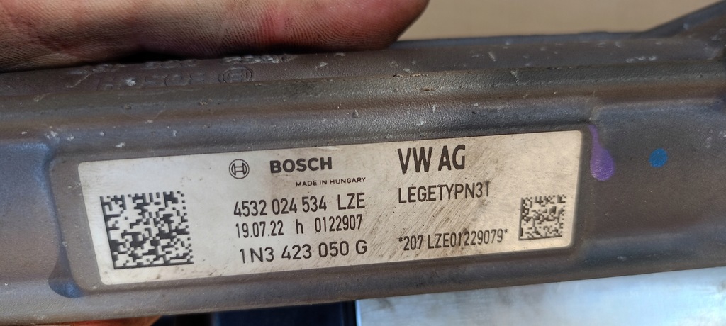 фото №9, Рулевая рейка трансмиссия vw id buzz 22-24rok 1n3423050g 1n3907144e 1n3907144j