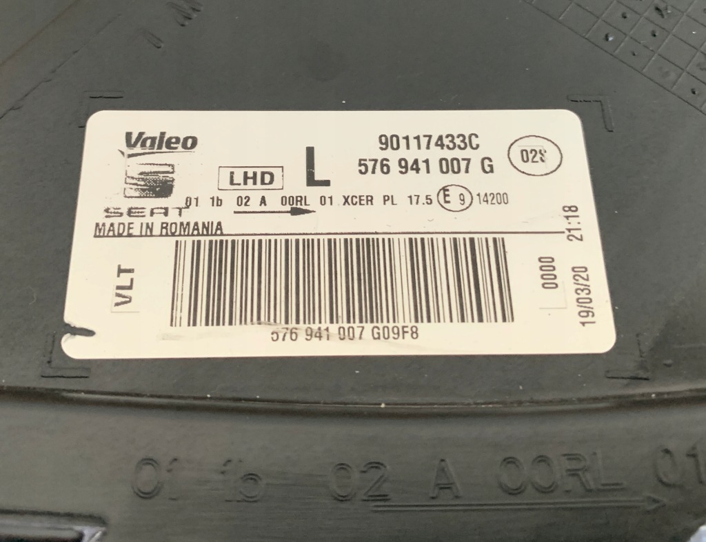 Фара ліва передня seat ateca full led Недорого