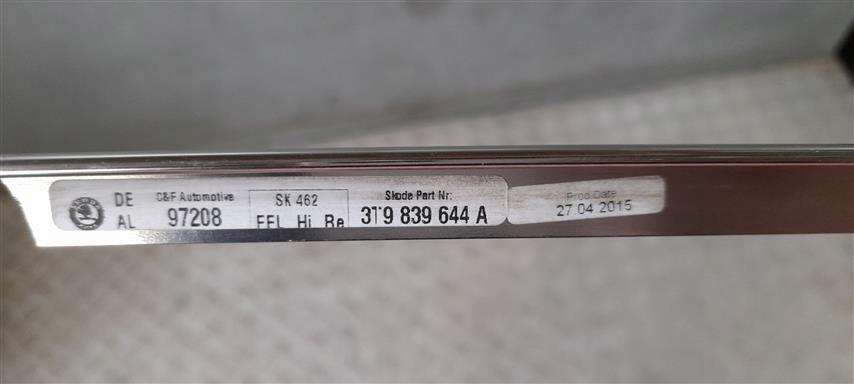 фото №5, Mm 3t9839644a молдинг уплотнитель skoda superb