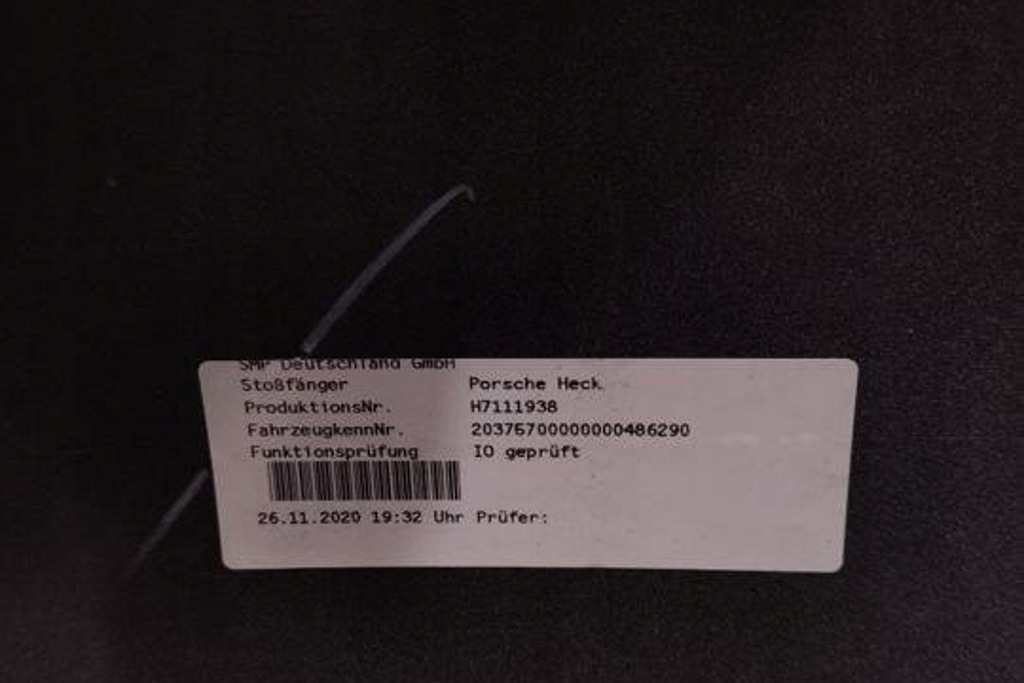 фото №9, Бампер задній porsche taycan 9j1807568 electric 390kw 2021